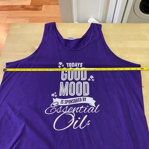 Gildan 100% cotton purple Essential Oils tank top {039}